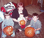 Beth Burgett and children.  Click for larger image.